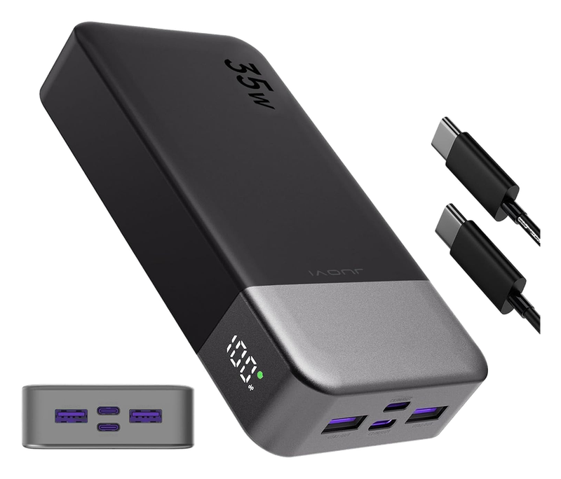 Batería externa JUOVI 20000mAh (carga rápida 35W USB-C)